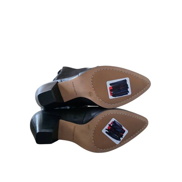 Vince Camuto The Knee High Boots Leather Size 6.5 Wide Calf Block Heel NEW - Picture 8 of 8